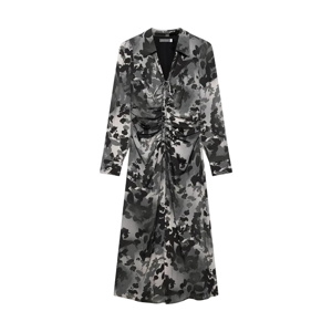 Mint Velvet Black Floral Print Midi Dress